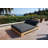 Attwater Double Reclining Teak Chaise Lounge with Cushion