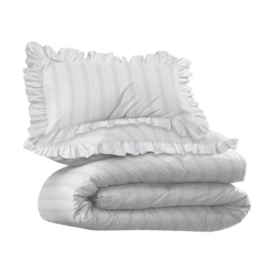 EcoPure Meadow Gray/Linen Standard Cotton Comforter Set