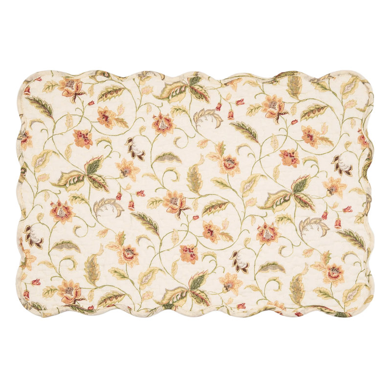 Ensemble de 6 napperons en coton matelassé Bailey
