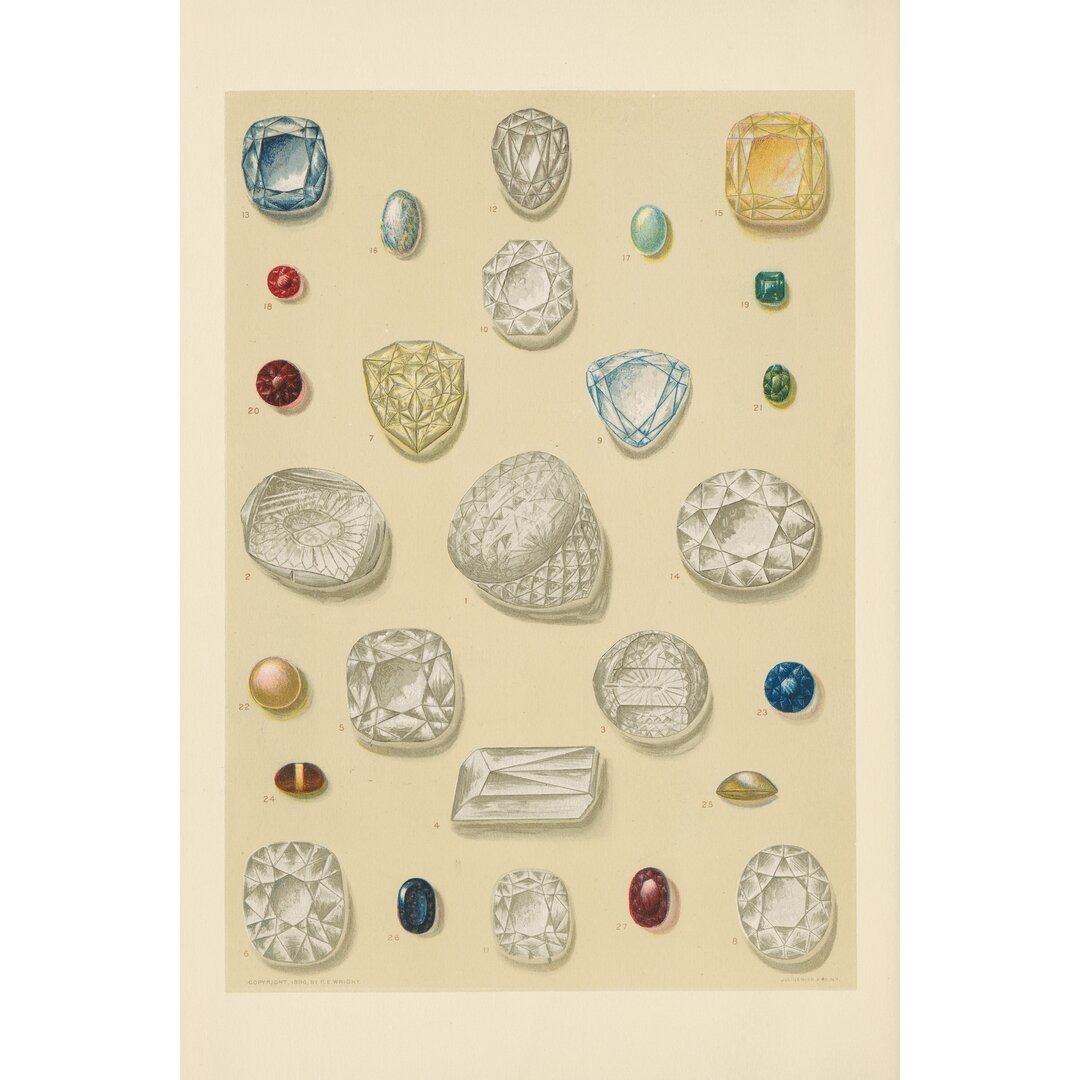 Leinwandbild Precious Stones I von Wild Apple Portfolio