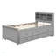  Lit plateforme avec tête de lit avec rangement, USB, lit gigogne et 3 tiroirs-394921916-394921915