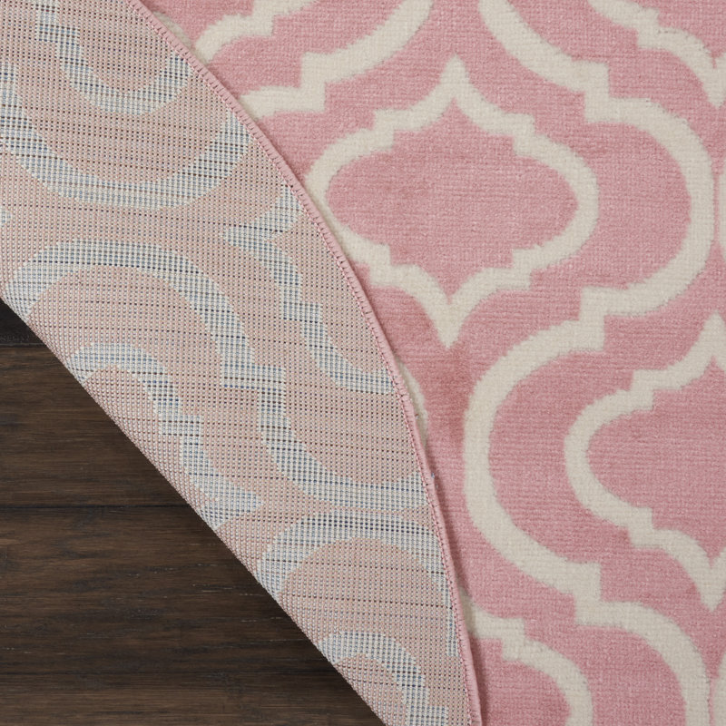 Kardinya Geometric Indoor Rug, Round 8'