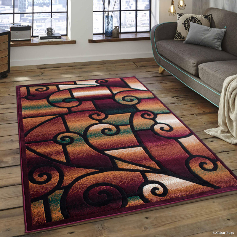 Alicia Abstract Indoor Rug, 5'2" x 7'2"