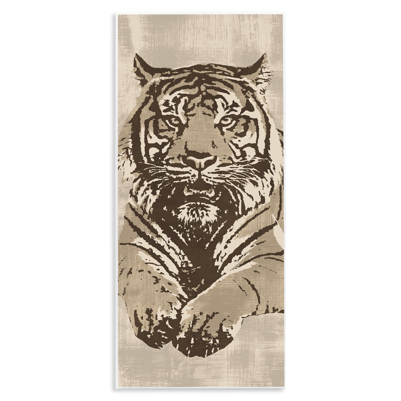«Tigre féroce», art mural par Andrew Cooper