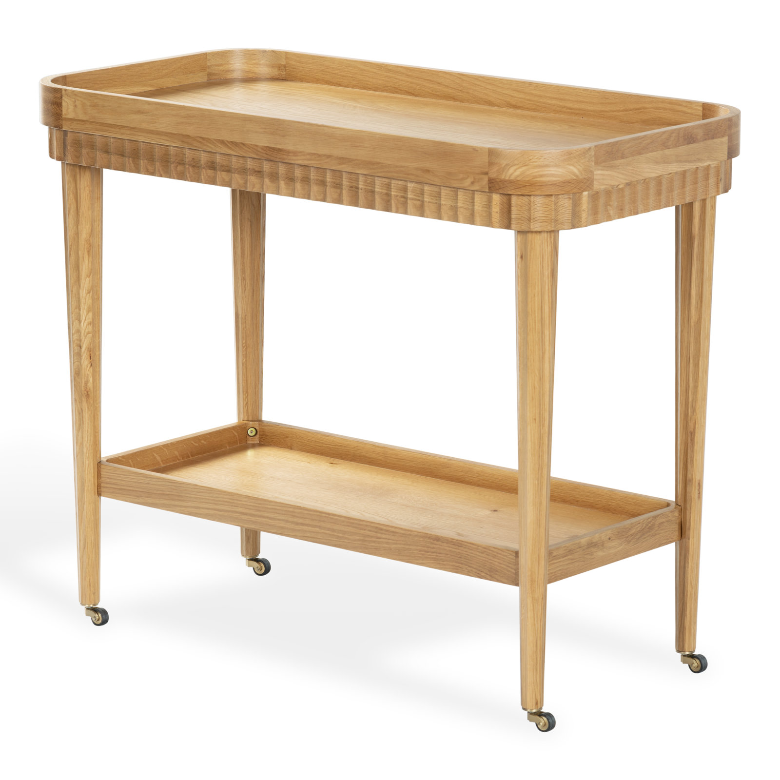 Oak Bar Cart, Natural