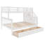 Lit superposé simple en bois avec rangement pour les salles familiales modernes