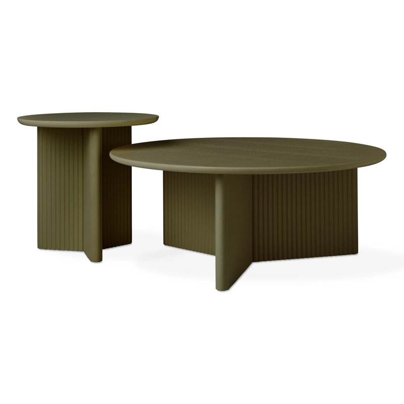 Odeon End Table, Olive