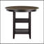 Élégante table à hauteur de comptoir avec deux tablettes, parfaite pour les espaces de vie modernes et transitionnels.-1965641438