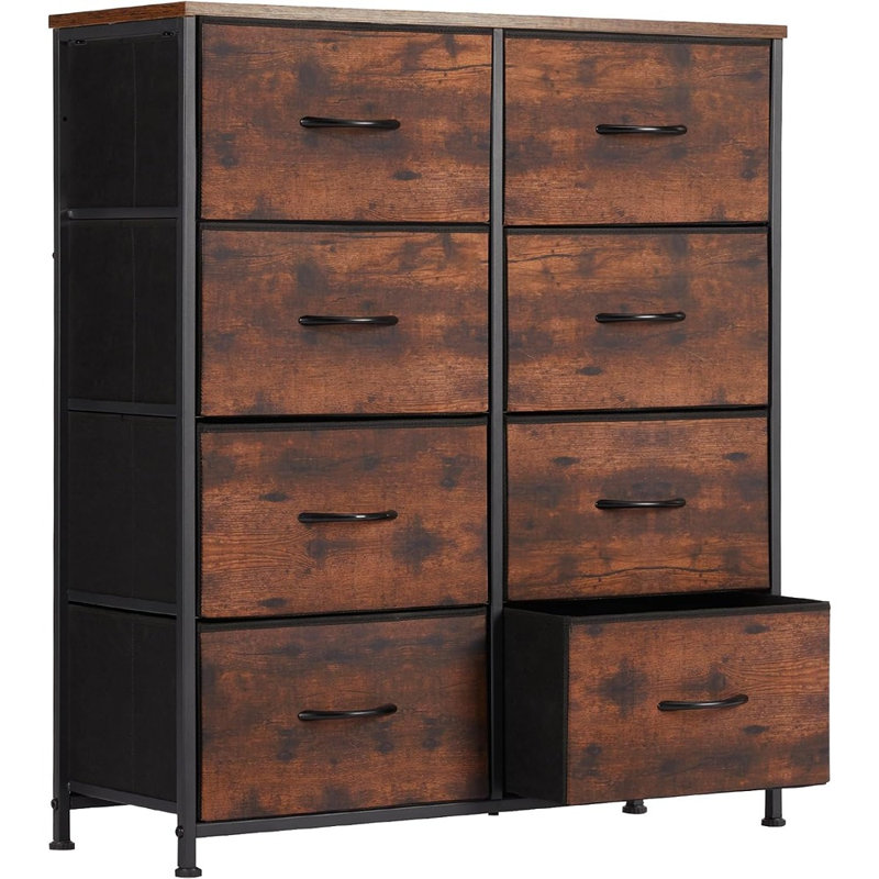 Commode de chambre à coucher avec 8 tiroirs, grande tour de rangement
