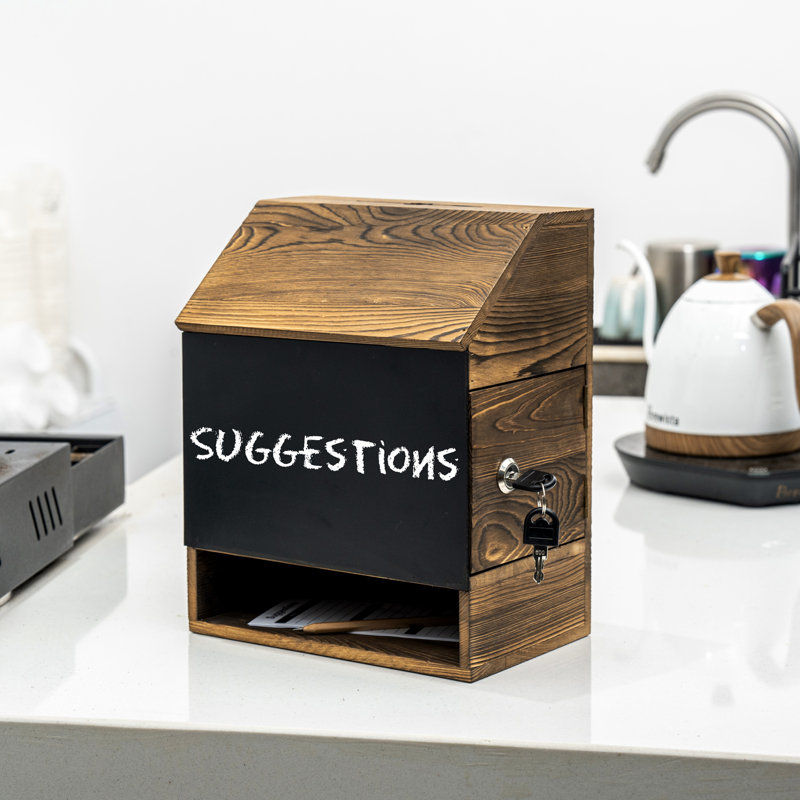 Boîte aux lettres verrouillable en bois massif