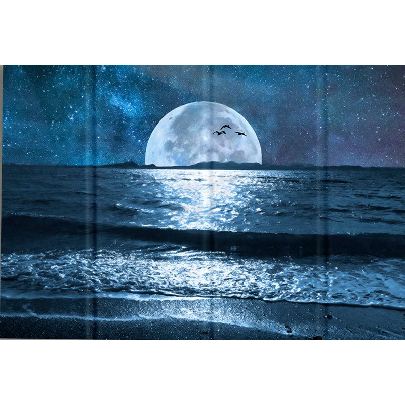 Modern Wall Decor on Solid Wood, 9" H x 12" W x 1" D