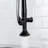 Pull Down Sink Faucet - Heavy Duty Commercial Style Single Handle Pre-Rinse Black Matte Tee Kitchen Stud
