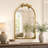 Arched Metal Wall Mirror with Vintage Bird & Branch Iron Wall Decor for Bedroom, Entryway, Living Room-1937665298
