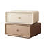 19.68" Wide Modern Nightstand with 2 Drawers, Bedside Table,Artificial Leather Surface,The Upper Drawer can be Rotated.-382471912