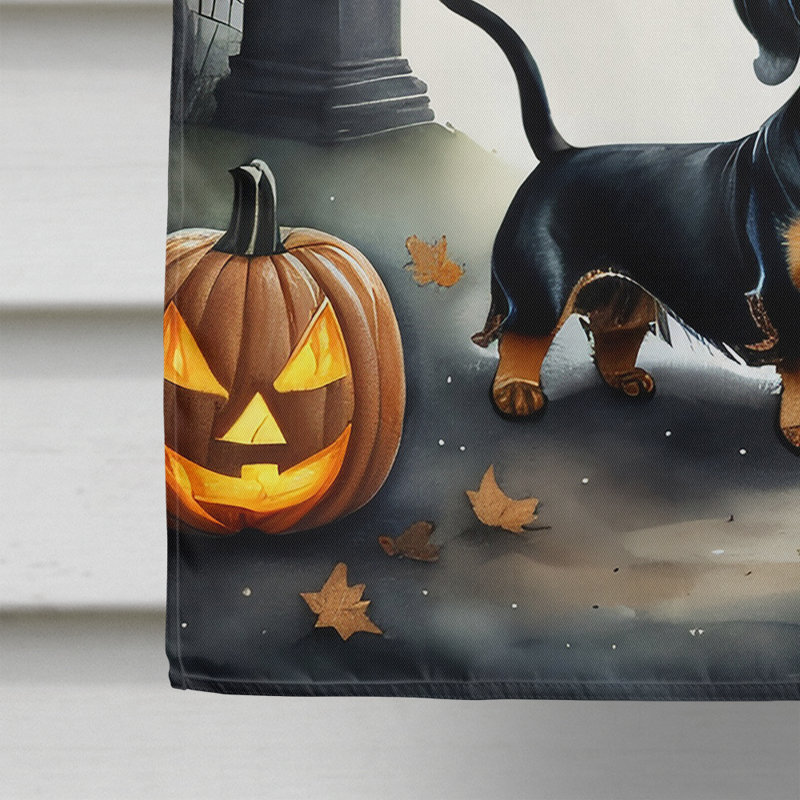 Drapeau de maison d'Halloween en polyester à double face H 40 po x l 28 po