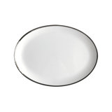 Platinum Edge Bone China Dinner Plate