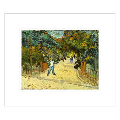 Entrée des jardins publics à Arles par Vincent van Gogh, impression giclée encadrée