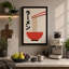 Ramen and Chopsticks Modern - Wrapped Canvas-1566141916-1566141731