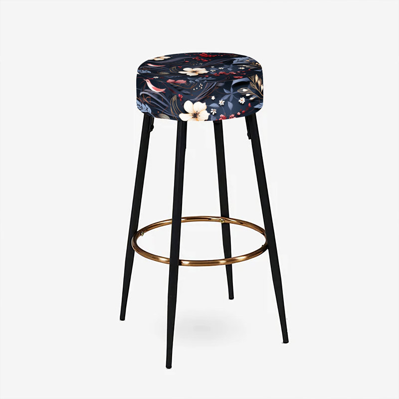 Ensemble de 2 tabourets de bar à motif obscur Melody Moody