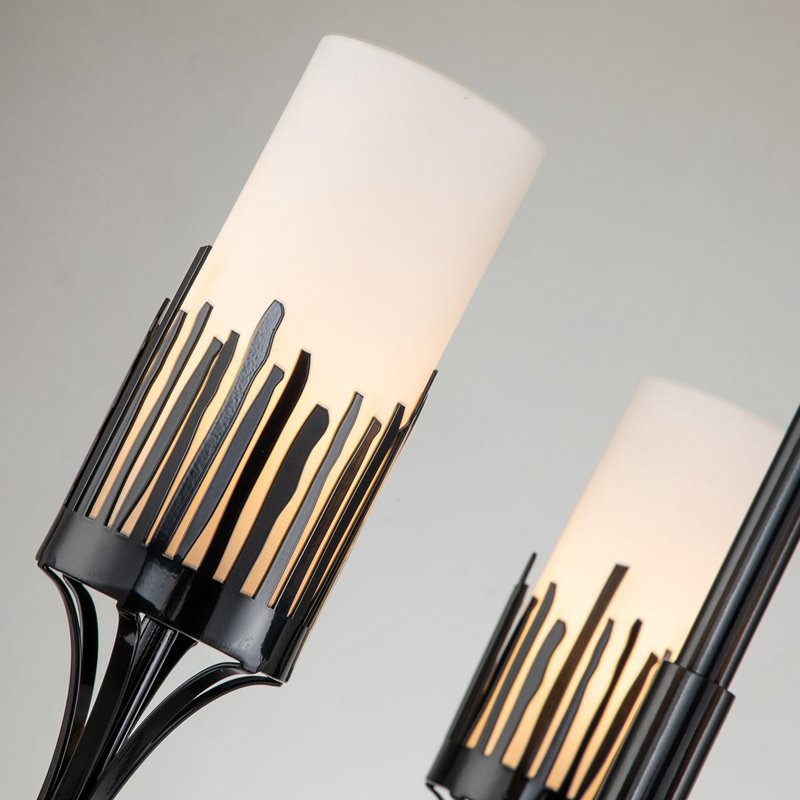 Sawgrass 3 - Light Unique Classic Chandelier, Matte Black
