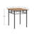 Kitchen Dining Room Table, Iron Wood Square Table For Kitchen Dining Room Furniture