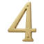 4.75" H Brass House Number-405078948-446557214