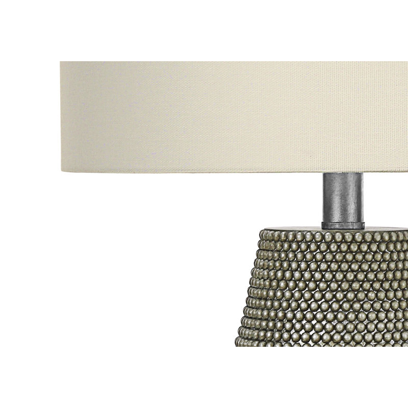 Lampe de table en résine, Gris