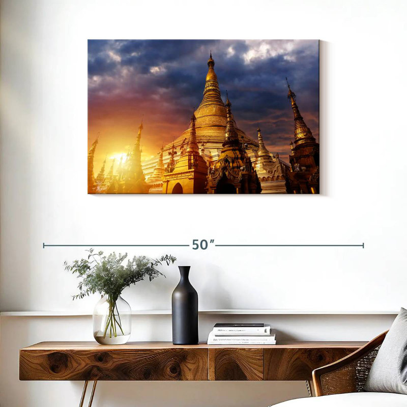 Adella Shwedagon Golden Temple, H 24 po x l 36 po