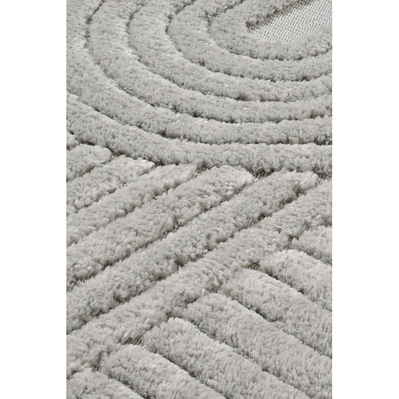 Premium Machine-Woven Carpet, 3.3 x 16.4 ft, Grey | 100% Polypropylene, 1.8 lbs/sq ft, 0.7 in Pile Height | Antibacterial & Non-Slip Dot Underside | Easy to Clean with Carpet Spot Remover, Ideal for Living Room & Bedroom