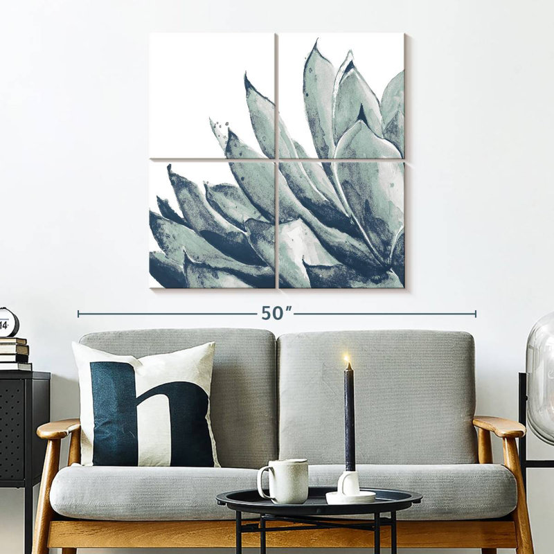 Harnek Blue Agave On White I