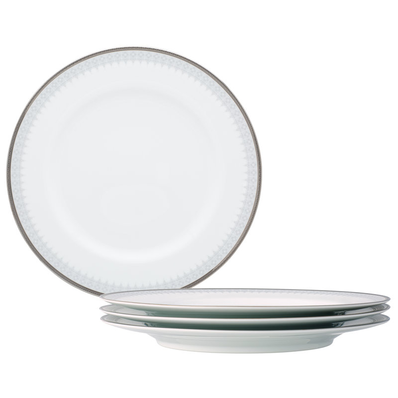Noritake Silver Colonnade Dinner Plates, 10-1/2"