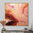 Toile avec cadre flottant or