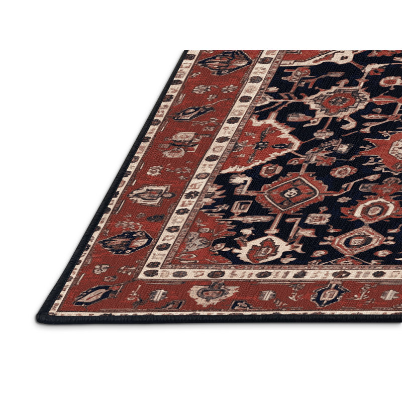 Tapis brun lavable à la machine, Rectangle 5 pi x 7 pi