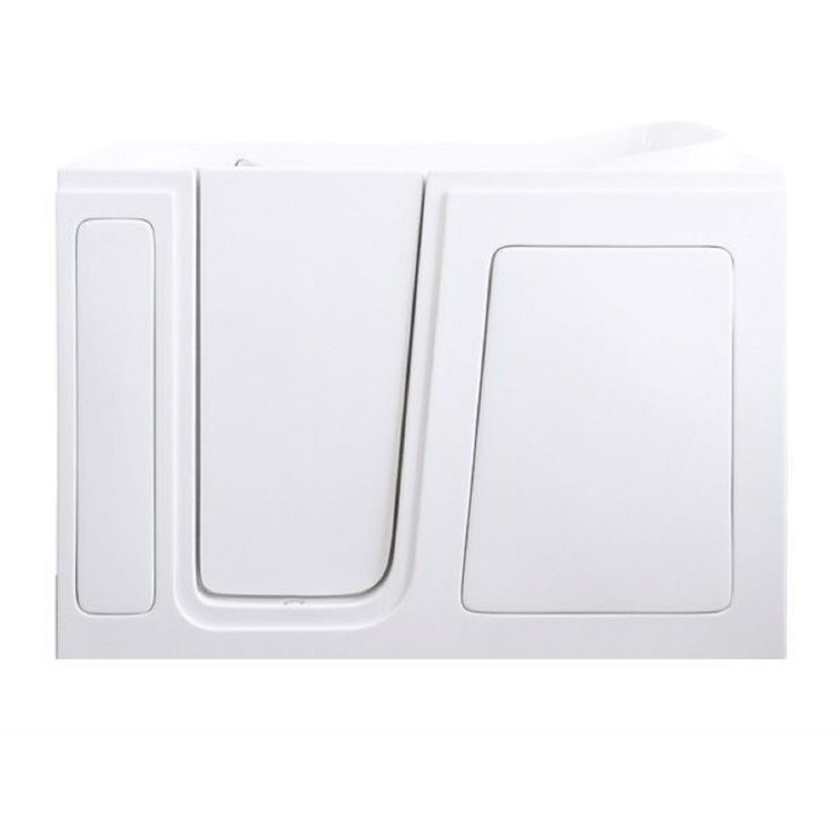48'' x 28'' Walk-in Soaking Fiberglass Bathtub with Faucet