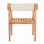 Fauteuil club d'extérieur en bois d'acacia-110385962