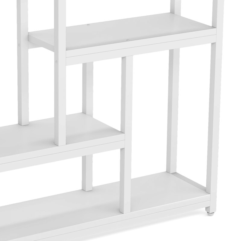 200cm H x 100cm W Metal Standard Bookcase, White