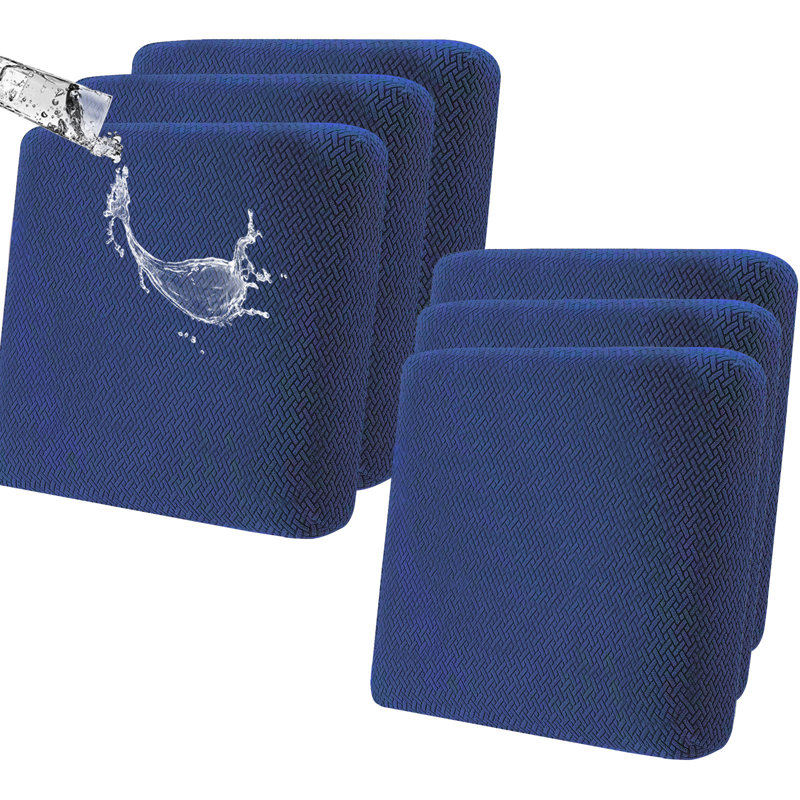 Housse pour coussin en tissu, Tissu bleu marine