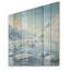 Glacier Winter Scenery In Greenland I - Art mural en bois de glacier sur bois de pin naturel-1857556383