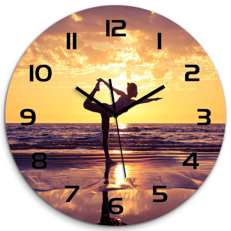 Jokelien Glass Wall Clock