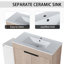 Meuble-lavabo autoportant 36 po avec lavabo en céramique 36 po Modern-879234175