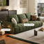 Coussin de canapé en chenille vert Fourseat-940209393-940209397