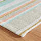 Daphne Stripe Sky Handwoven Cotton Rug
