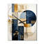 Horloge murale moderne géométrique minimaliste organique bleu marine I-99634217