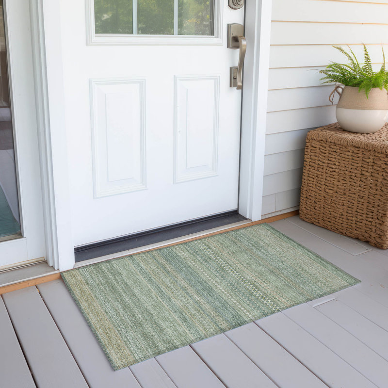 Tapis intérieur / extérieur Kinslee, Rectangle 1 pi 8 po x 2 pi 6 po