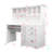Home Office Computer Desk with 3 Large Drawers & Hutch-1537901293