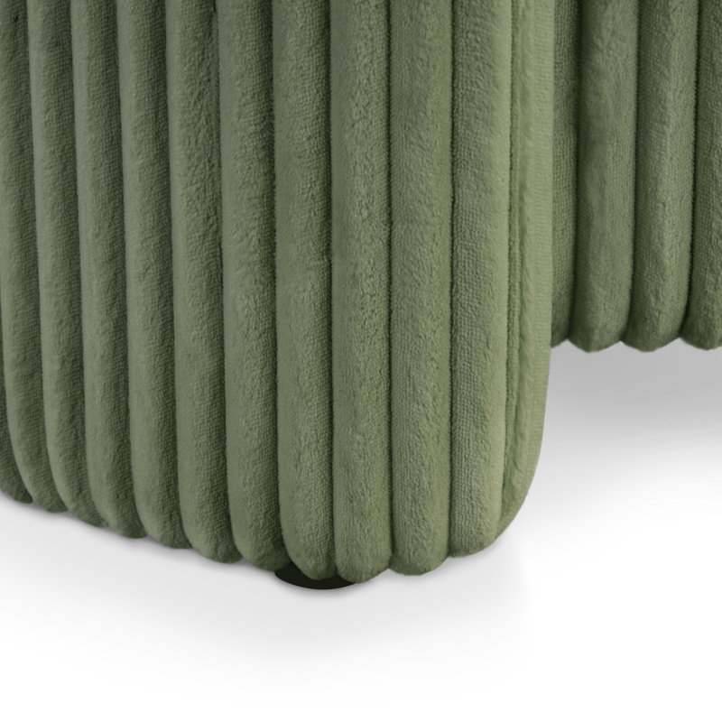 Bessler Barcomb Ottoman With Hidden Storage And Tray Top, Green