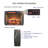 Infrared Quartz Woodlog Fireplace Insert with Brick Design-114137761