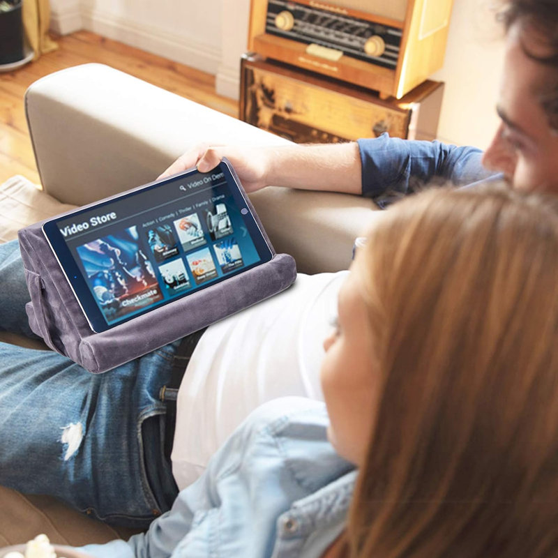 Support à tablette multi-angles avec tablette souple - Support universel pour genoux, canapé, canapé et lit