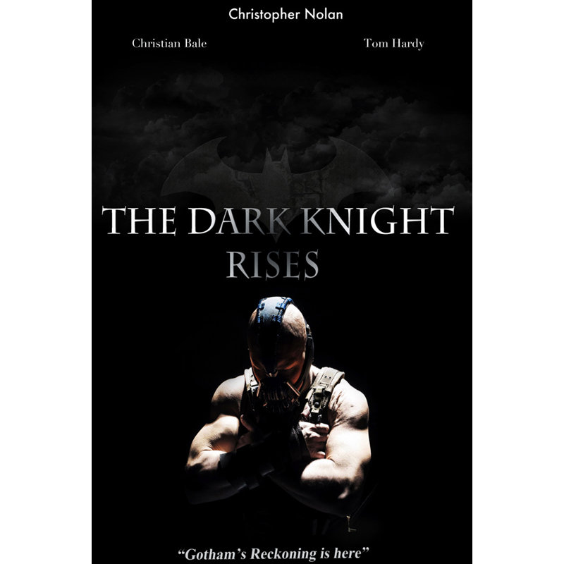 The Dark Knight Rises, H 40 po x l 27 po