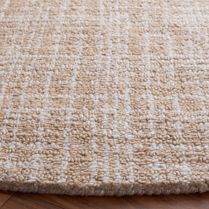 Renewal 253 Hand Tufted Performance Geometric Rug, Round 6'